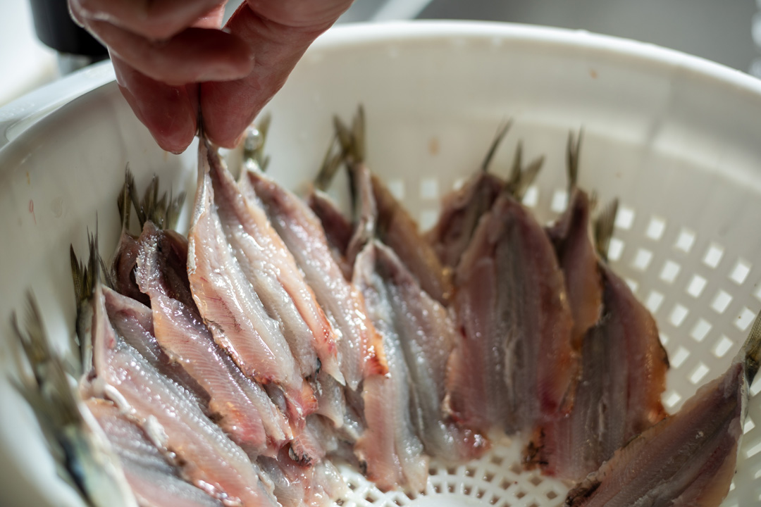 Preparaizone pesce al ristorante Molinari 26